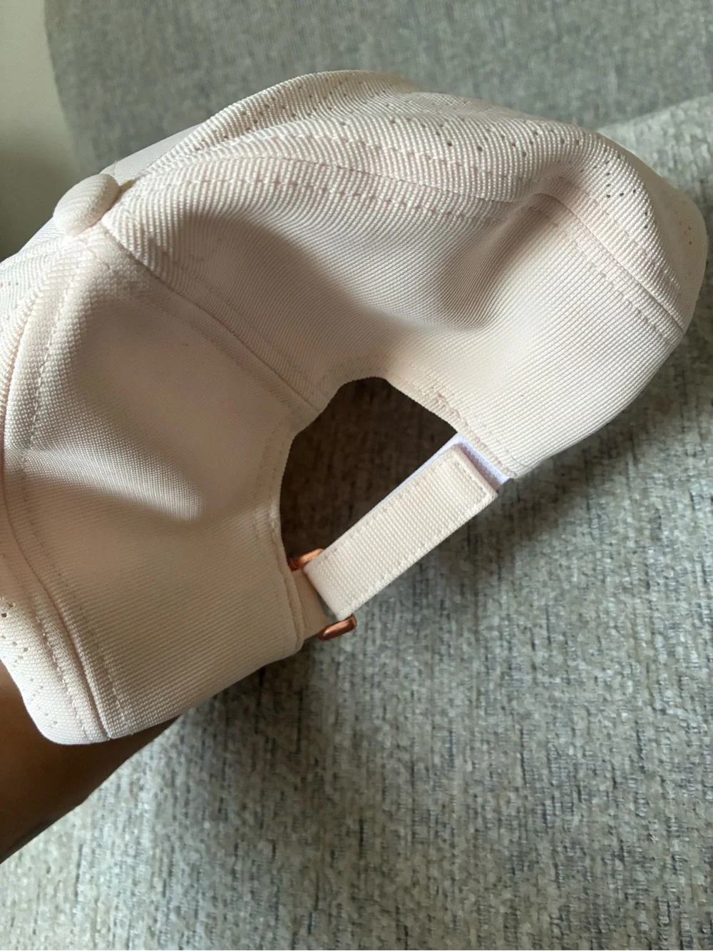 GAIAM Pale Pink Women's Baseball Cap with Rose Gold Accent